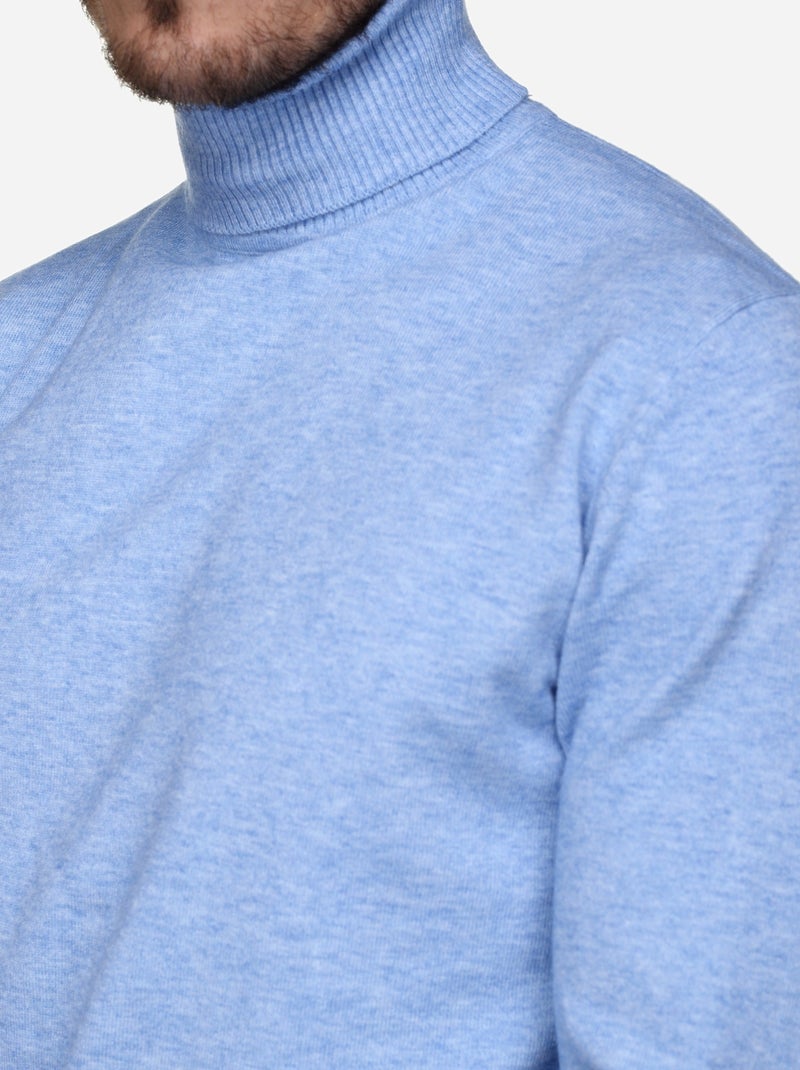 Elegante trui met col - Yves Enzo Blauw - Kiabi