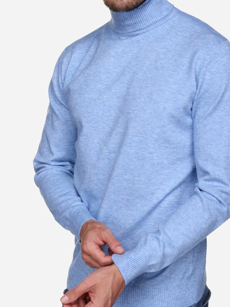 Elegante trui met col - Yves Enzo Blauw - Kiabi