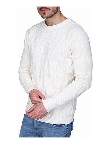 Elegante trui met gedraaide steken - Kenzarro