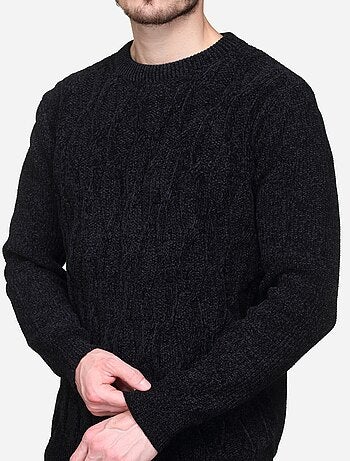 Elegante trui met gedraaide steken - Kenzarro