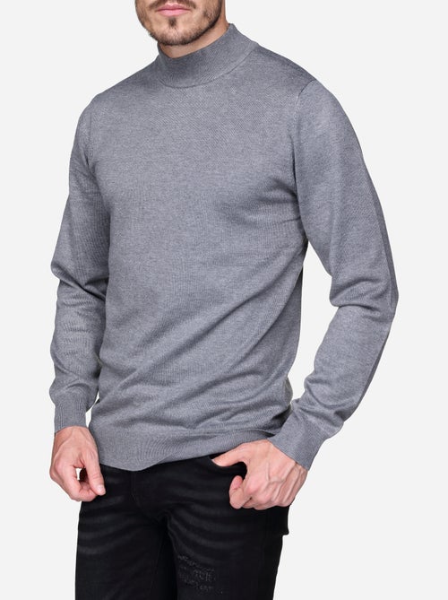 Elegante trui met hoge kraag en lange mouwen - Frilivin - Kiabi Elegante trui met hoge kraag en lange mouwen - Frilivin - Kiabi