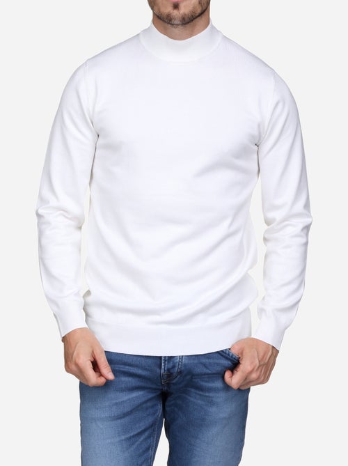 Elegante trui met hoge kraag en lange mouwen - Frilivin - Kiabi Elegante trui met hoge kraag en lange mouwen - Frilivin - Kiabi