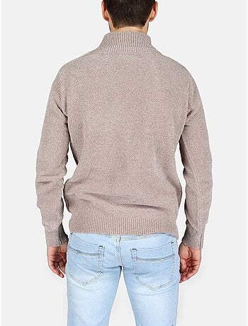Elegante trui met opstaande kraag - Kenzarro