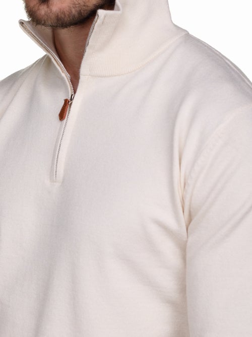 Elegante trui met opstaande kraag en ritssluiting - Yves Enzo - Kiabi Elegante trui met opstaande kraag en ritssluiting - Yves Enzo - Kiabi