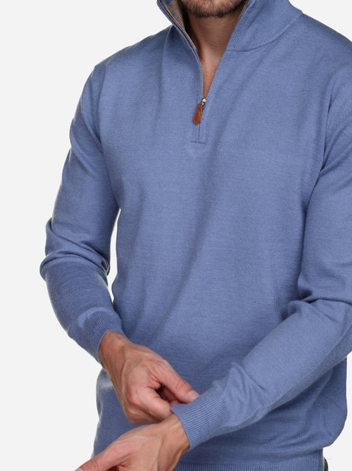 Elegante trui met opstaande kraag en ritssluiting - Yves Enzo - Kiabi Elegante trui met opstaande kraag en ritssluiting - Yves Enzo - Kiabi