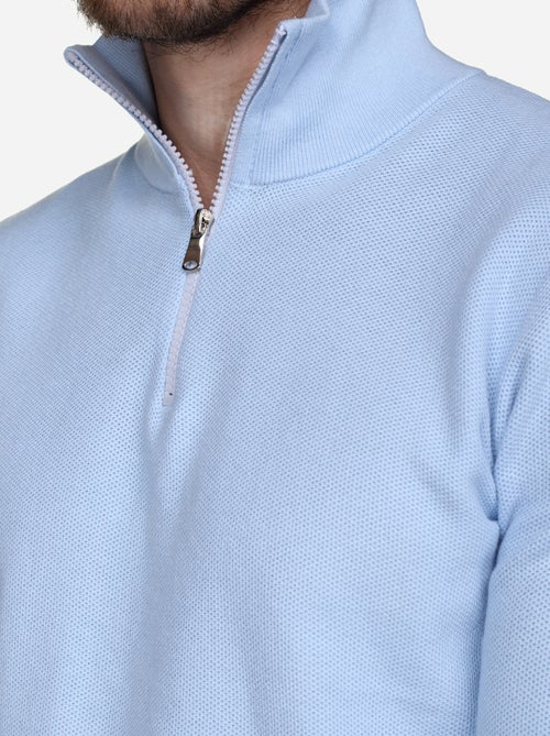 Elegante trui met opstaande kraag en ritssluiting - Yves Enzo - Kiabi Elegante trui met opstaande kraag en ritssluiting - Yves Enzo - Kiabi