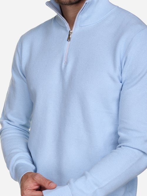 Elegante trui met opstaande kraag en ritssluiting - Yves Enzo - Kiabi Elegante trui met opstaande kraag en ritssluiting - Yves Enzo - Kiabi