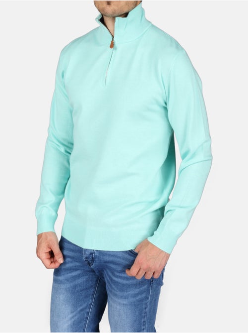 Elegante trui met opstaande kraag en ritssluiting - Yves Enzo - Kiabi Elegante trui met opstaande kraag en ritssluiting - Yves Enzo - Kiabi
