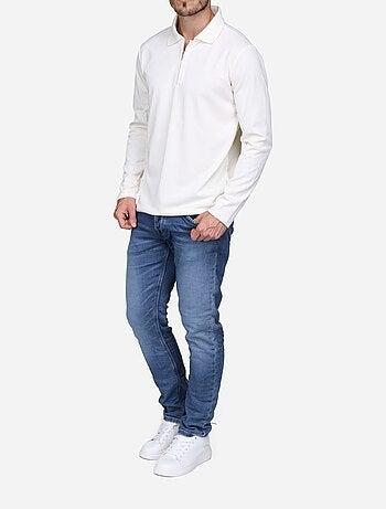 Elegante trui met polo-kraag en ritssluiting - Frilivin