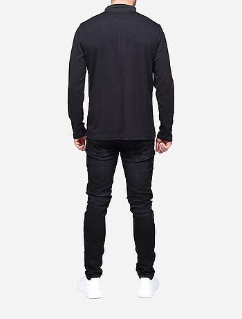 Elegante trui met polo-kraag en ritssluiting - Frilivin