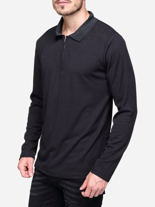 Elegante trui met polo-kraag en ritssluiting - Frilivin - Kiabi Elegante trui met polo-kraag en ritssluiting - Frilivin - Kiabi
