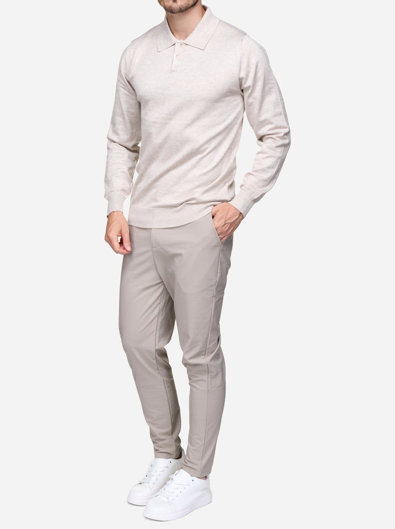 Elegante trui met polokraag - Frilivin Crème - Kiabi