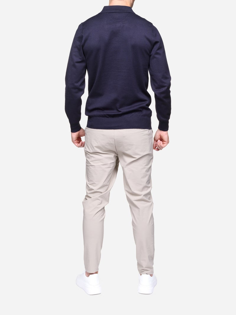 Elegante trui met polokraag - Frilivin Donkerblauw - Kiabi