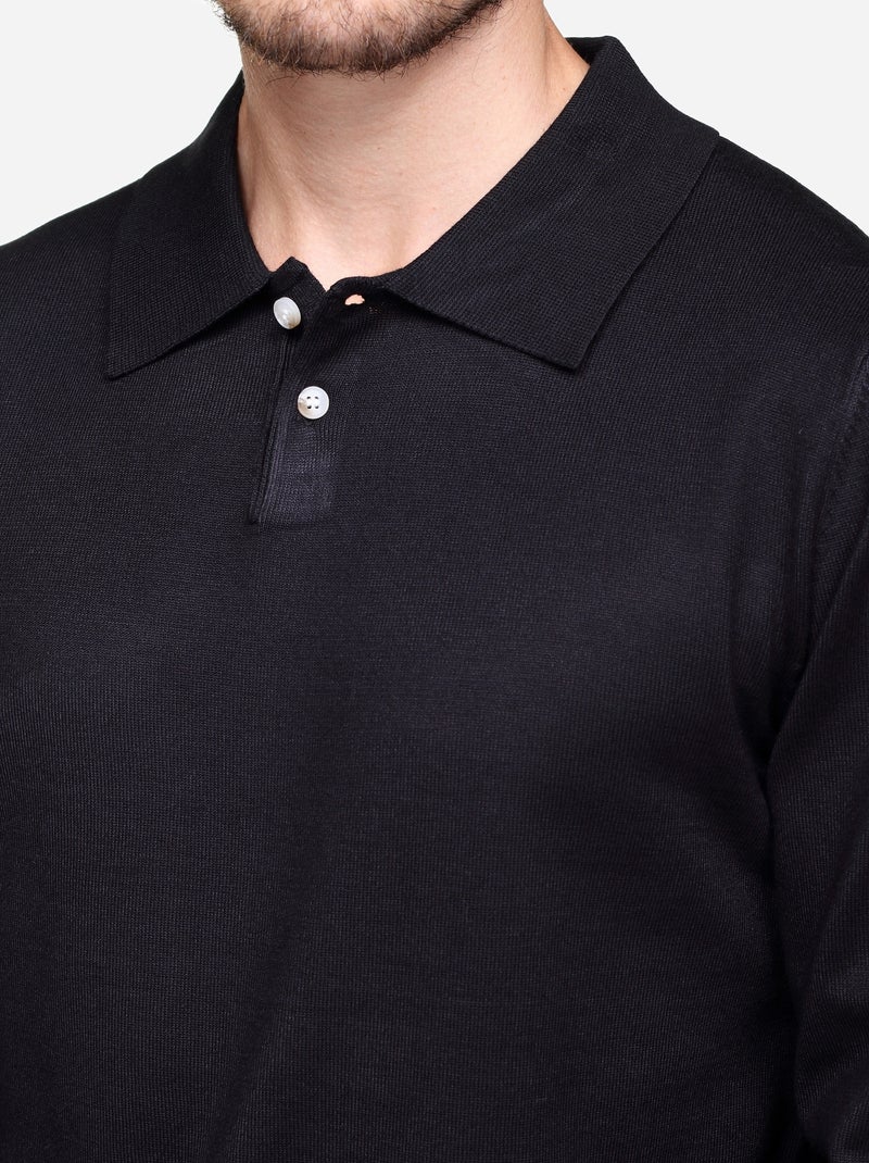 Elegante trui met polokraag - Frilivin Zwart - Kiabi