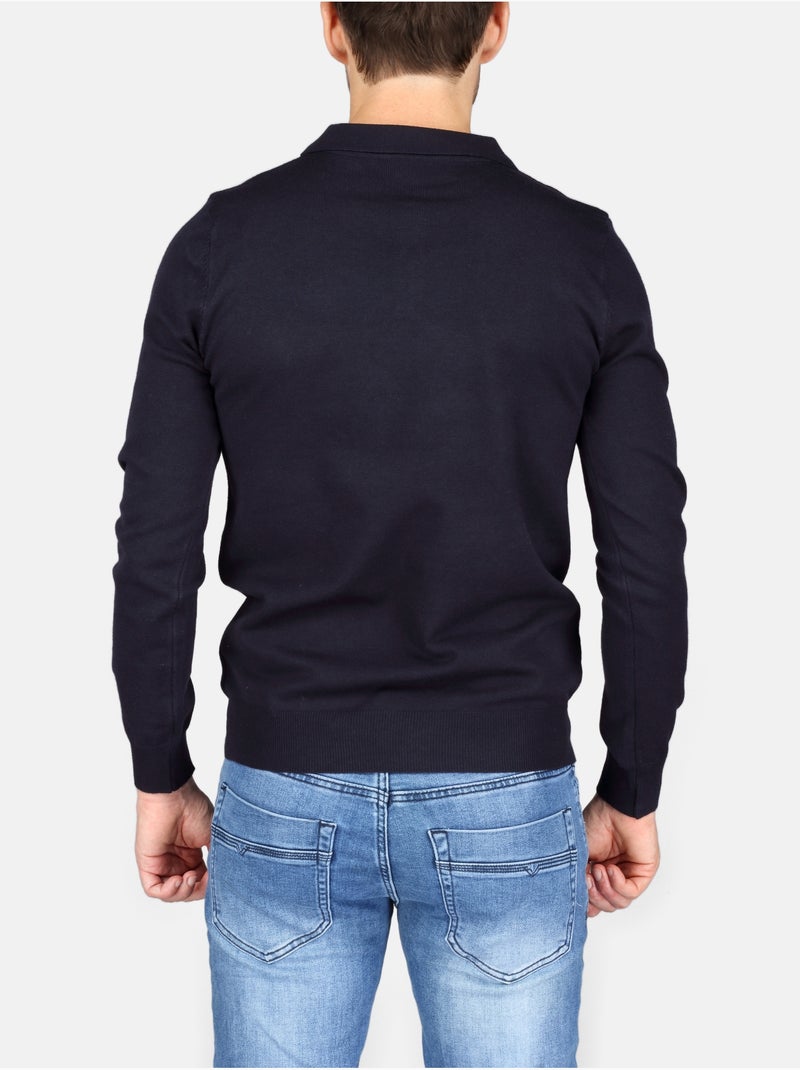 Elegante trui met polokraag - Kenzarro Blauw - Kiabi