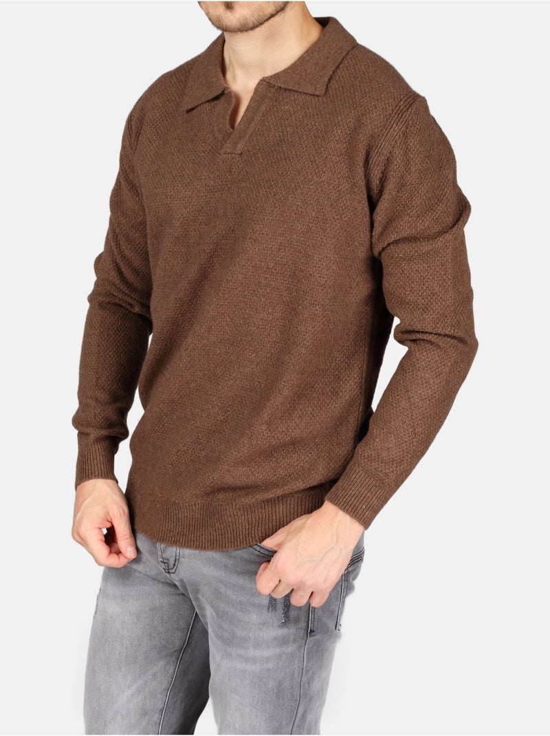Elegante trui met polokraag - Kenzarro Bruin - Kiabi