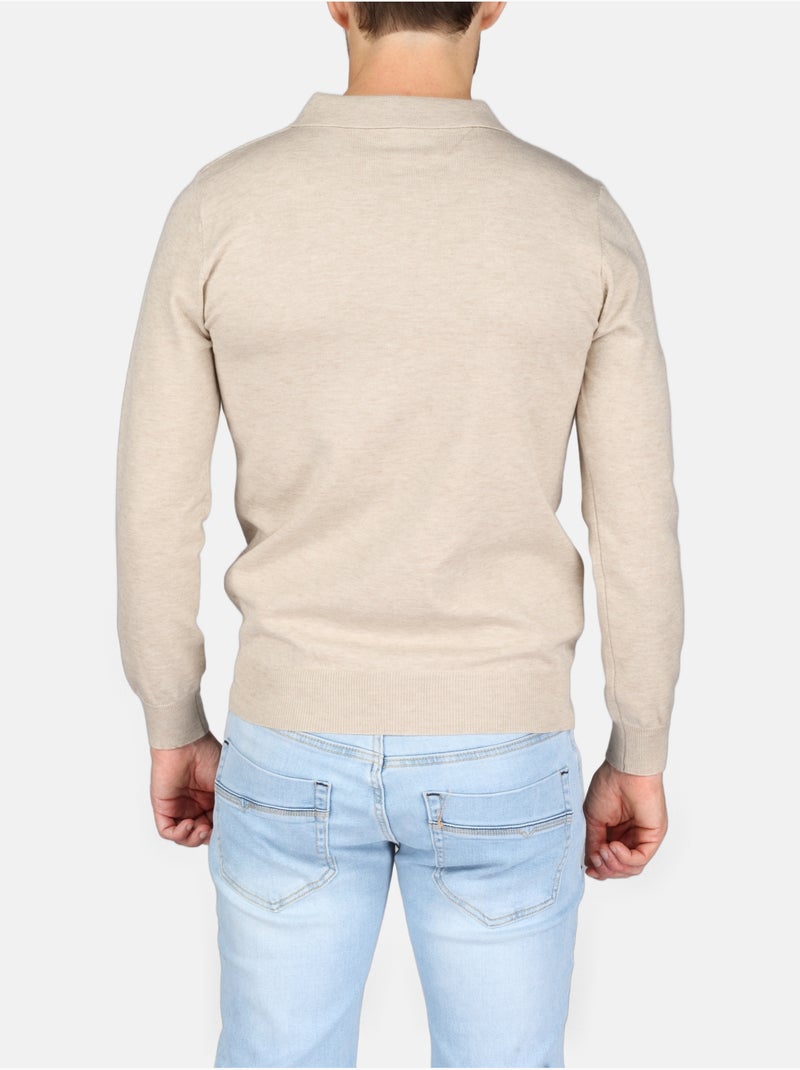 Elegante trui met polokraag - Kenzarro Crème - Kiabi