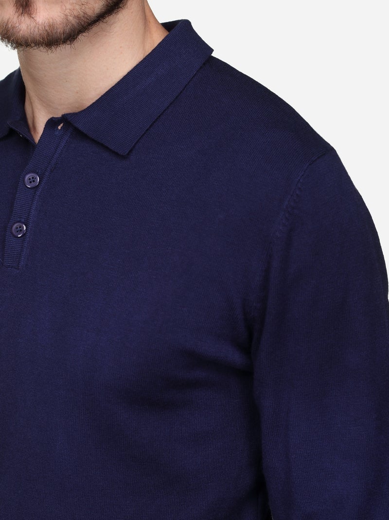 Elegante trui met polokraag - Kenzarro Donkerblauw - Kiabi
