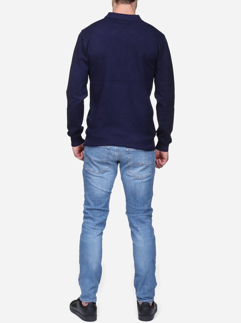 Elegante trui met polokraag - Kenzarro Donkerblauw - Kiabi