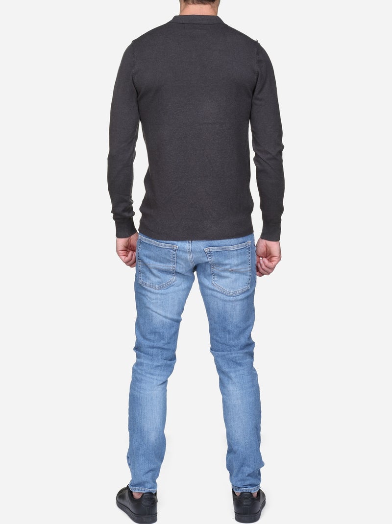 Elegante trui met polokraag - Kenzarro Donkergrijs - Kiabi