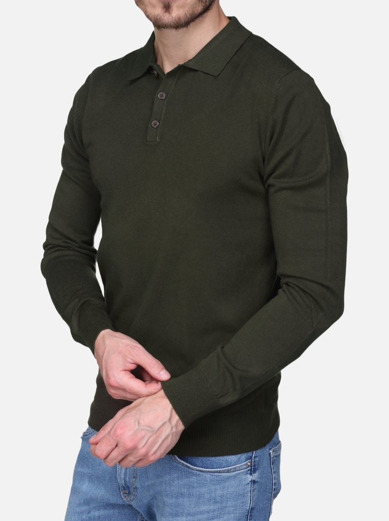 Elegante trui met polokraag - Kenzarro Kaki - Kiabi