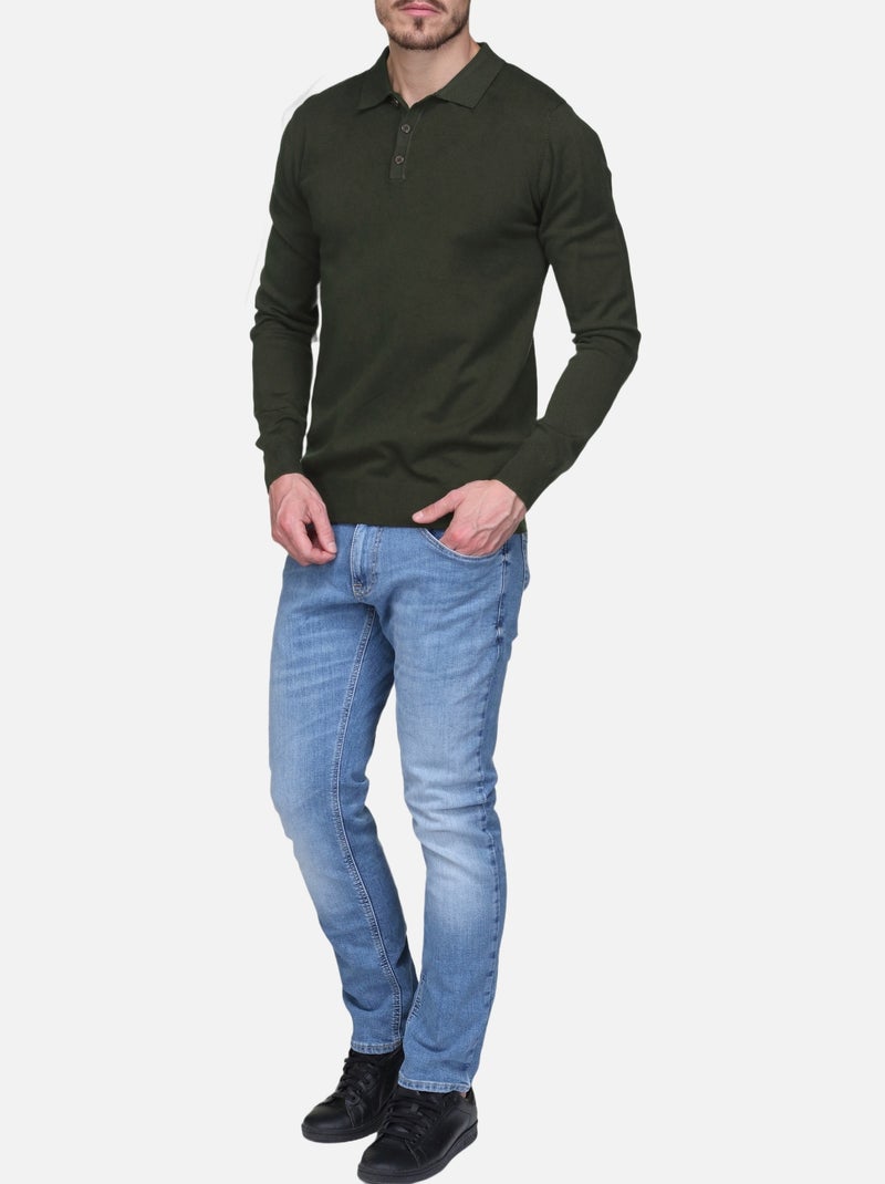 Elegante trui met polokraag - Kenzarro Kaki - Kiabi