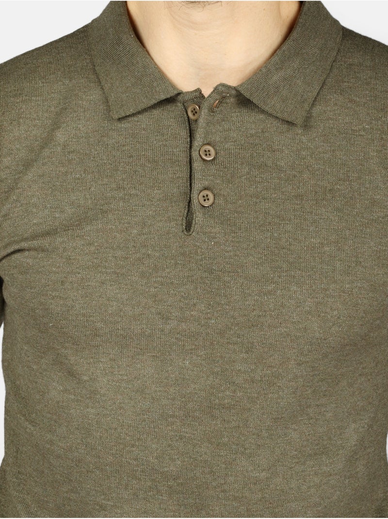 Elegante trui met polokraag - Kenzarro Kaki - Kiabi