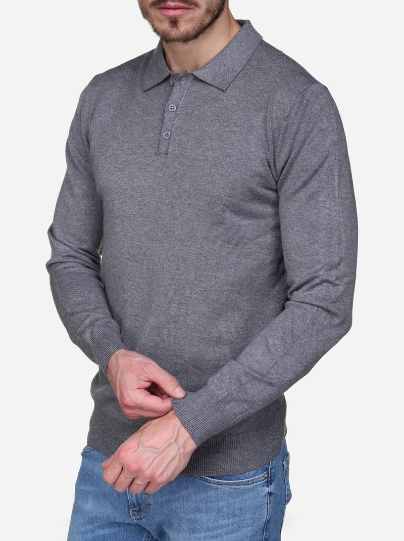 Elegante trui met polokraag - Kenzarro Lichtgrijs - Kiabi