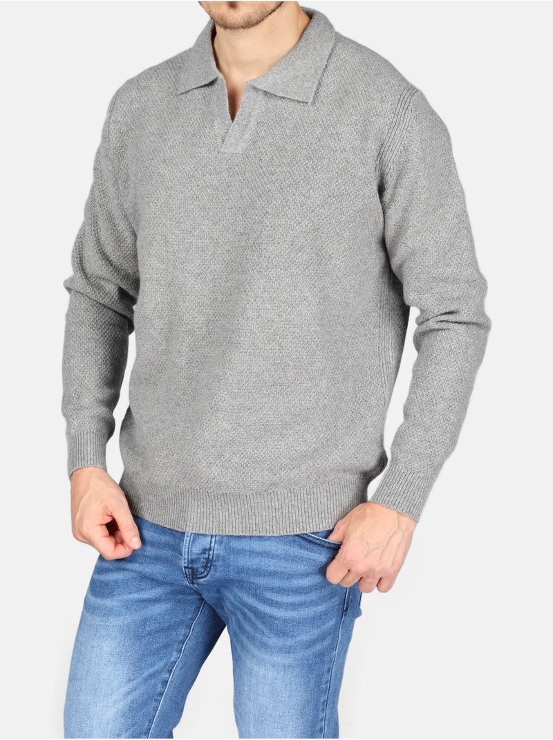 Elegante trui met polokraag - Kenzarro Lichtgrijs - Kiabi
