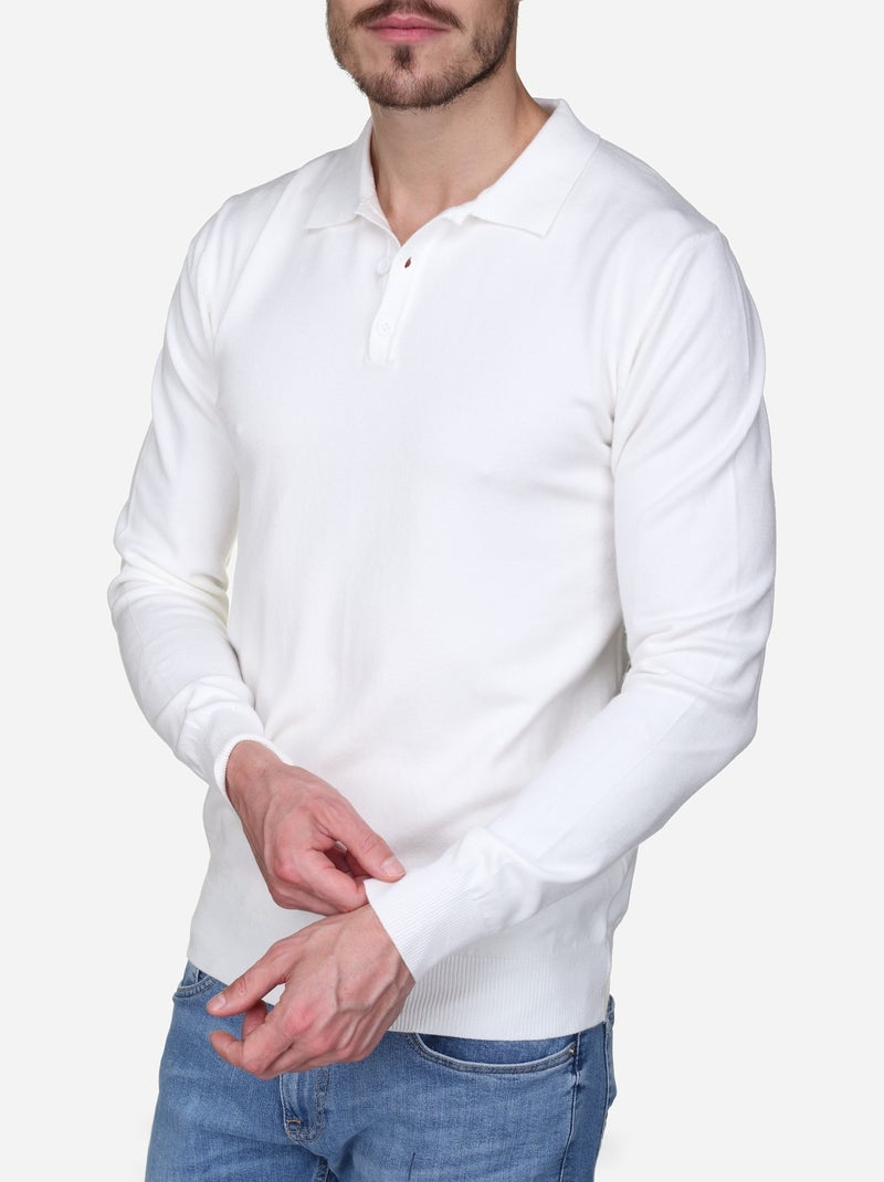 Elegante trui met polokraag - Kenzarro Wit - Kiabi