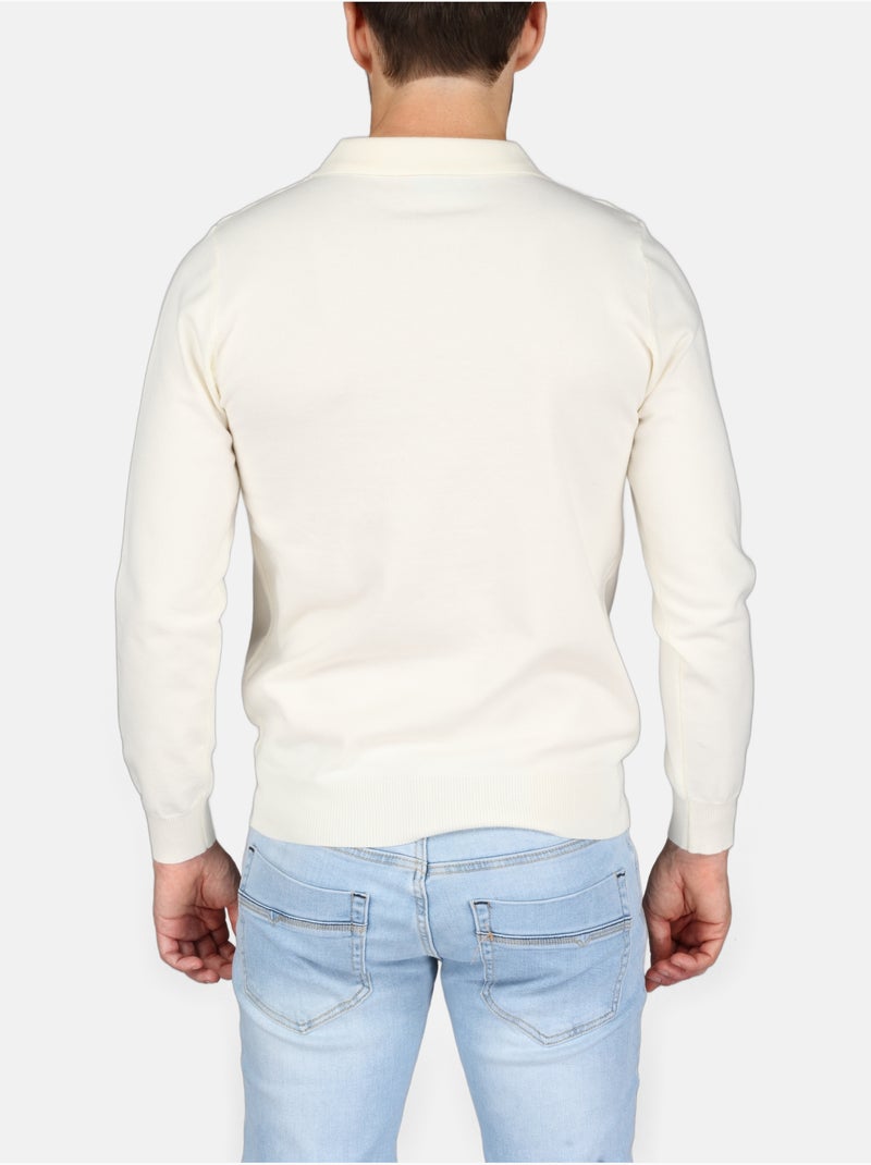 Elegante trui met polokraag - Kenzarro Wit - Kiabi