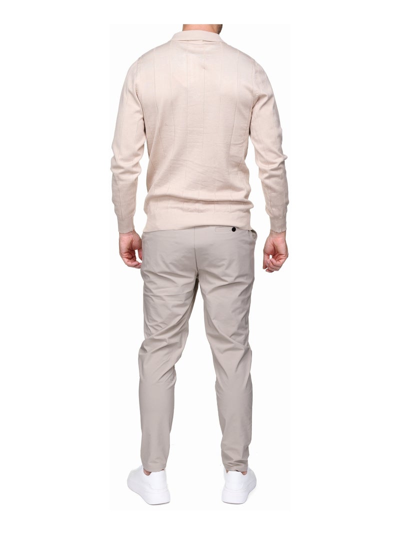Elegante trui met polokraag en ritssluiting - Frilivin Crème - Kiabi