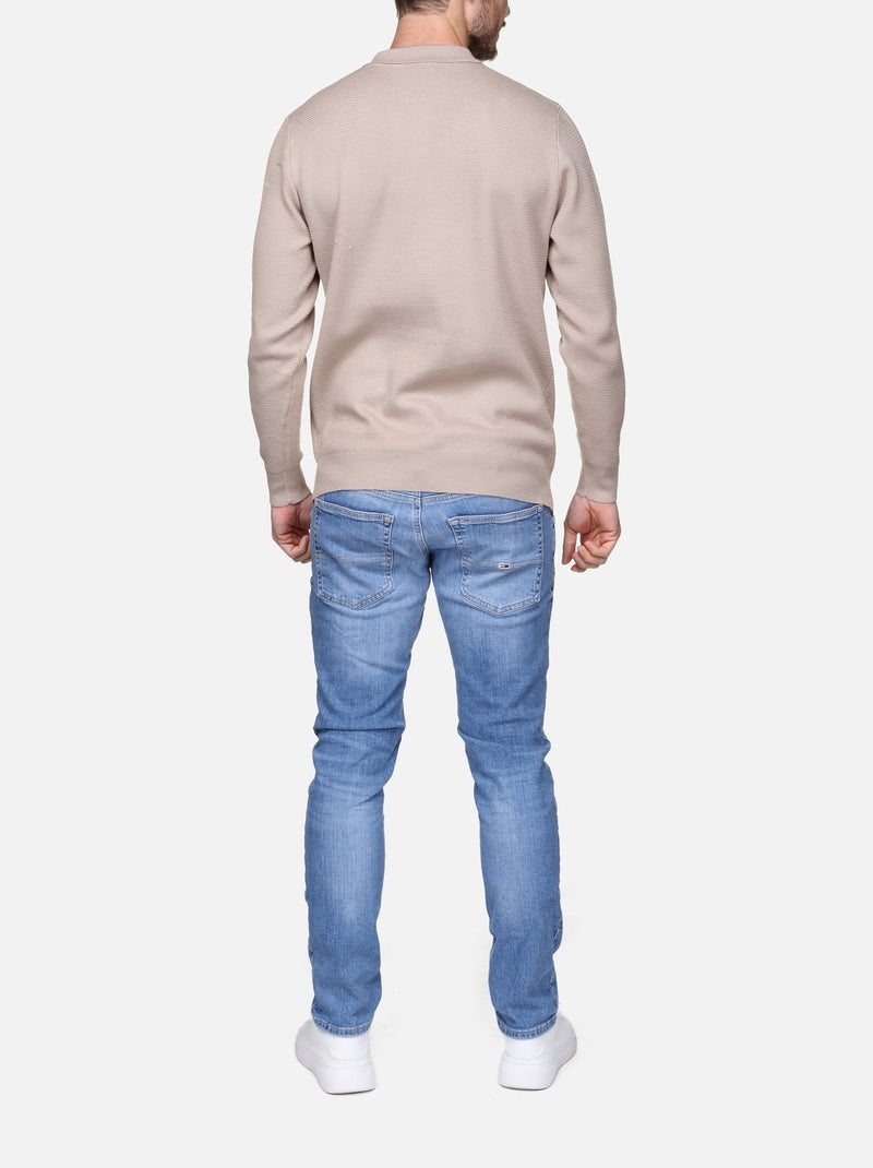 Elegante trui met polokraag en ritssluiting - Frilivin Crème - Kiabi