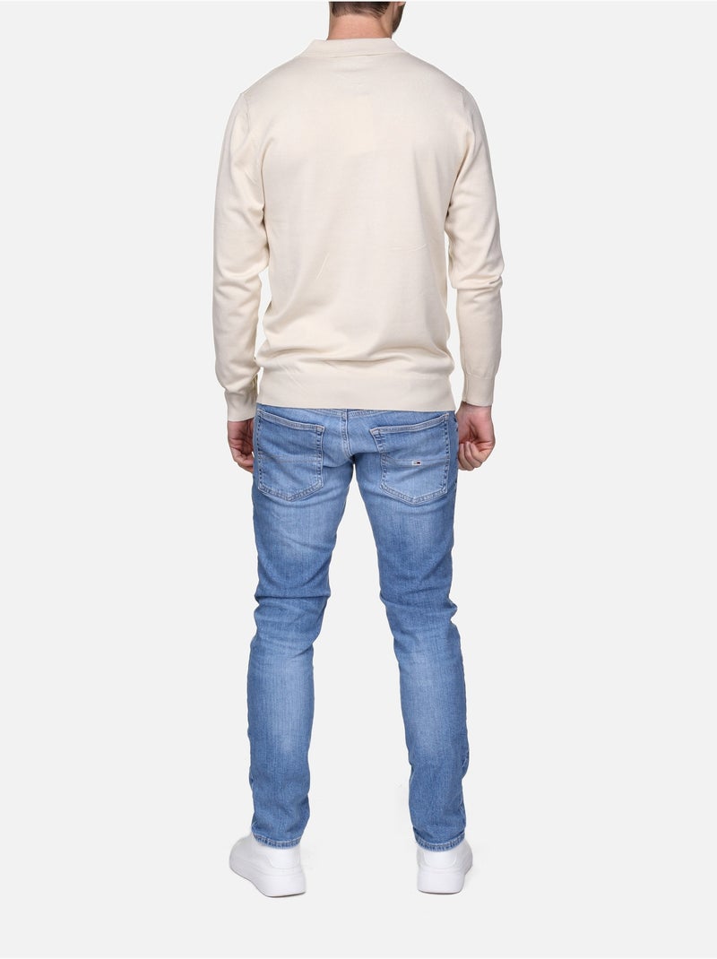 Elegante trui met polokraag en ritssluiting - Frilivin Crème - Kiabi