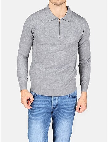 Elegante trui met polokraag en ritssluiting - Kenzarro
