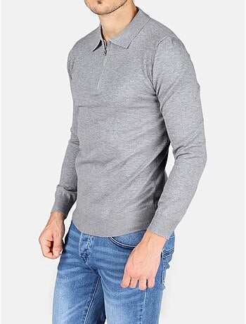 Elegante trui met polokraag en ritssluiting - Kenzarro