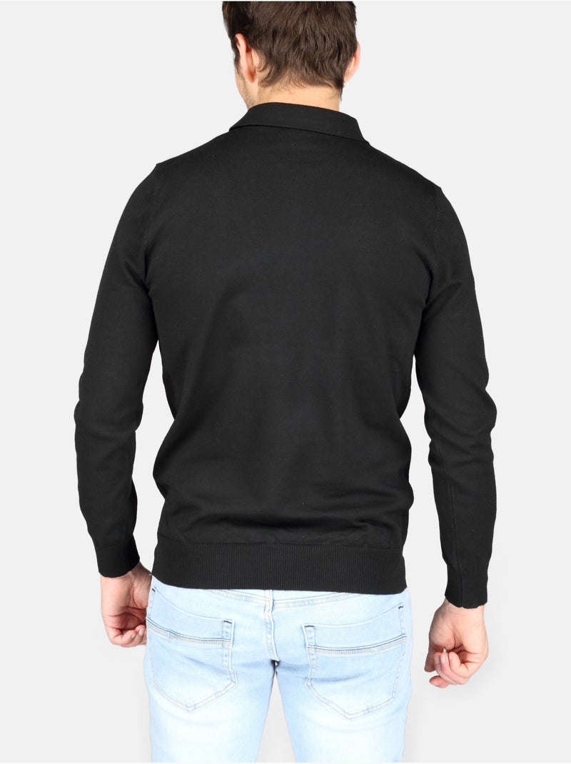 Elegante trui met polokraag en ritssluiting - Kenzarro Zwart - Kiabi