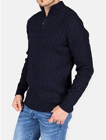 Elegante trui met rits - Kenzarro