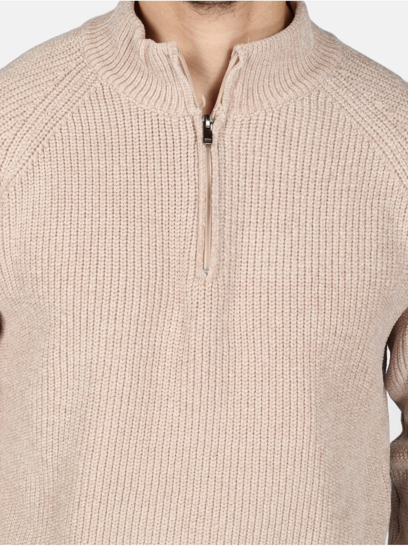 Elegante trui met rits - Kenzarro Crème - Kiabi