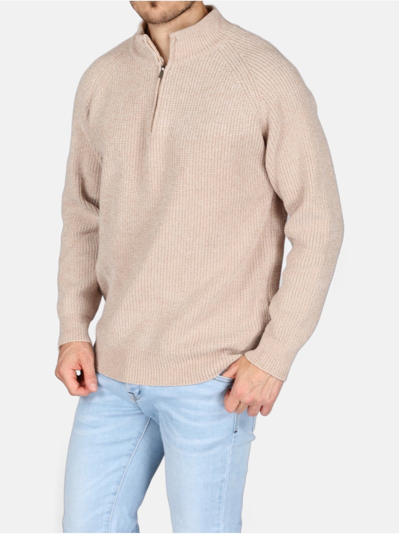Elegante trui met rits - Kenzarro Crème - Kiabi