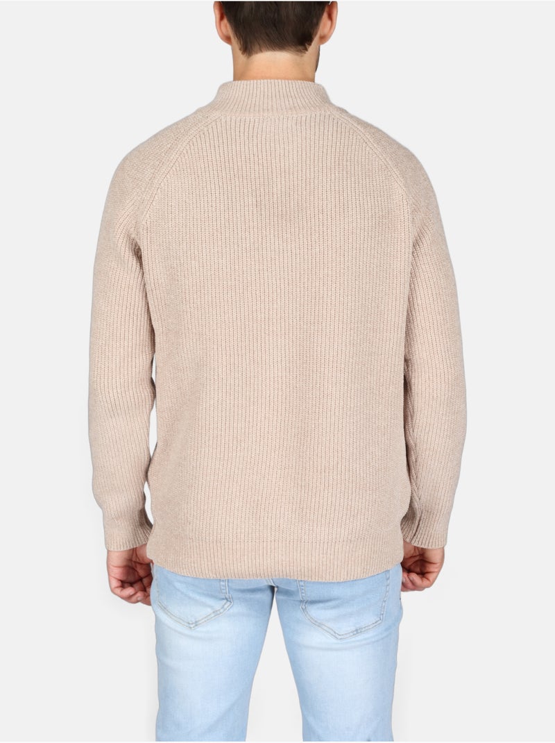 Elegante trui met rits - Kenzarro Crème - Kiabi