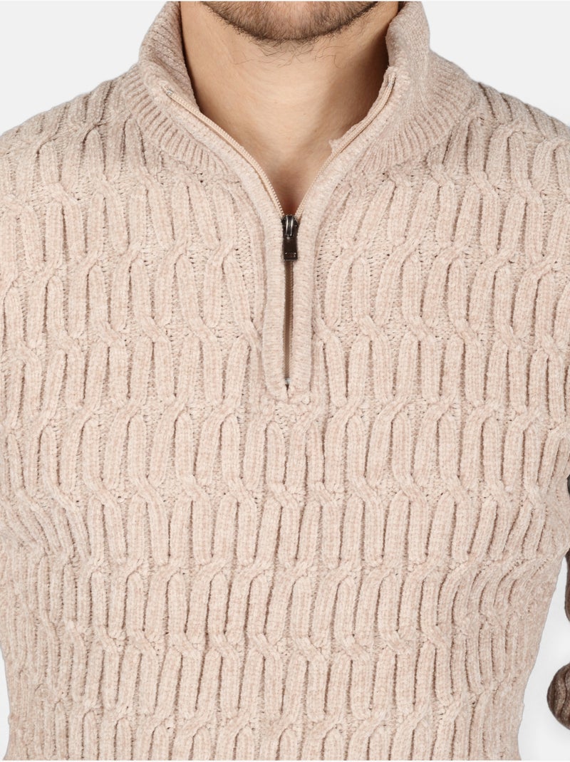 Elegante trui met rits - Kenzarro Crème - Kiabi