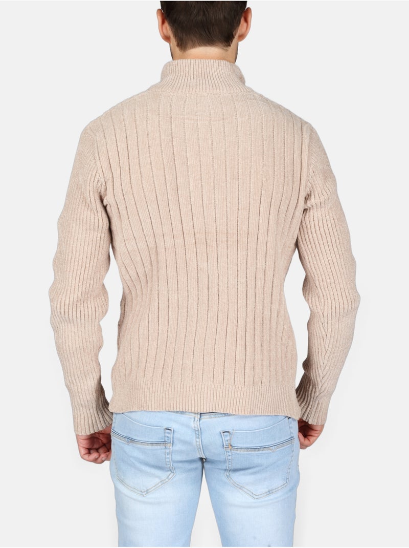 Elegante trui met rits - Kenzarro Crème - Kiabi
