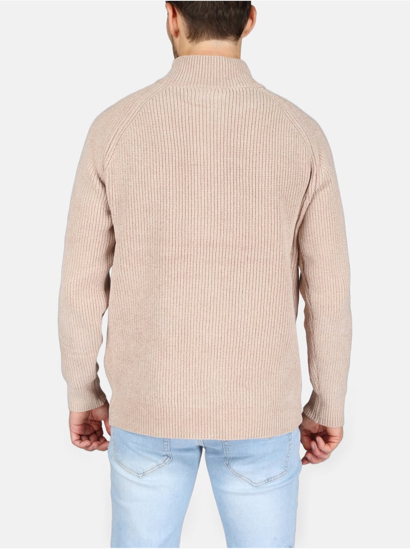 Elegante trui met rits - Kenzarro Crème - Kiabi