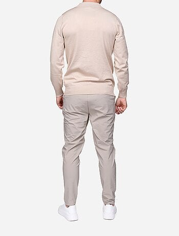 Elegante trui met ritskraag - Frilivin