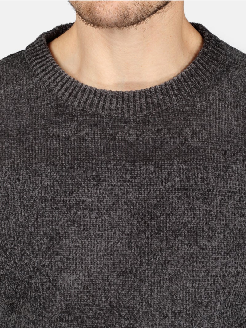 Elegante trui met ronde hals - Kenzarro Donkergrijs - Kiabi
