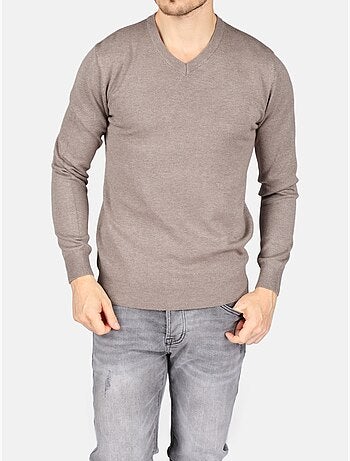 Elegante trui met V-hals - Kenzarro