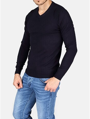 Elegante trui met V-hals - Kenzarro