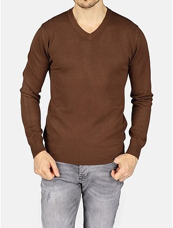 Elegante trui met V-hals - Kenzarro