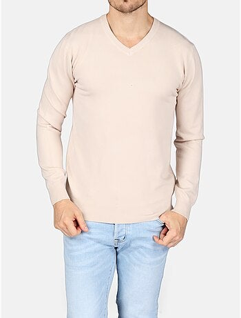 Elegante trui met V-hals - Kenzarro